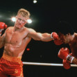 Dolph Lundgren și Sylvester Stallone, în Rocky IV