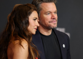 Matt Damon, apariție publică rară alături de soție și de cele patru fiice. Gia și-a ironizat amuzată tatăl pe covorul roșu