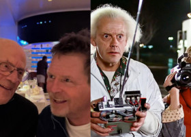 Michael J. Fox și Christopher Lloyd, împreună la 40 de ani de la „Back To The Future”: Cina cu cel mai bun prieten
