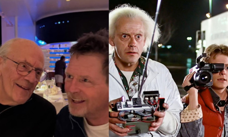 Michael J. Fox și Christopher Lloyd, împreună la 40 de ani de la „Back To The Future”: Cina cu cel mai bun prieten