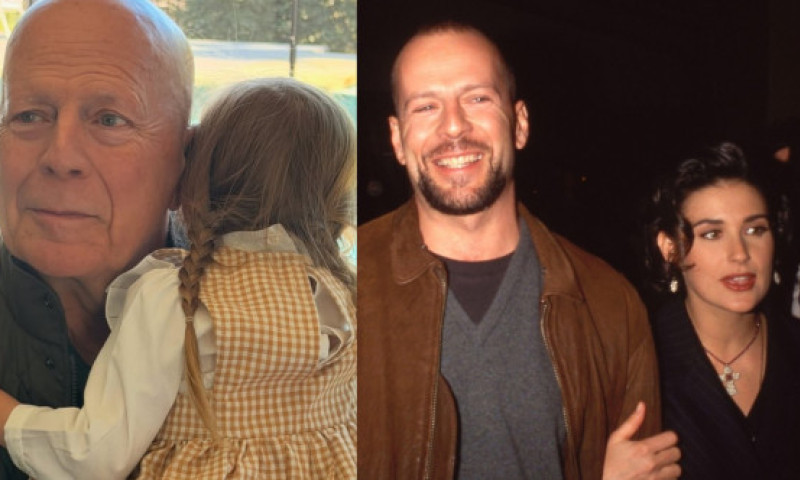 Bunicul Bruce Willis, alături de nepoțica sa. Poze adorabile, publicate de Demi Moore: Tot ce ai nevoie este iubire. La mulți ani, BW!