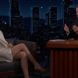 Sharon Stone sur le plateau de l'émission "Jimmy Kimmel Live!" à Los Angeles
