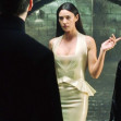 USA. Keanu Reeves and Monica Bellucci  in a scene from the ©Warner Bros film : The Matrix Reloaded (2003).Plot: Neo and his allies race against time before the machines discover the city of Zion and destroy it. While seeking the truth about the Matrix, N
