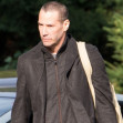 EXCLUSIVE: **PREMIUM EXCLUSIVE RATES APPLY**Keanu Reeves reveals a army buzz haircut when he is brought to his hotel by girlfriend Alexandra Grant on Sunday in Berlin, Germany.