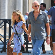 *EXCLUSIVE* Charles Dance and his girlfriend take a romantic walk in Venice