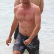 *PREMIUM-EXCLUSIVE* Actor Simon Baker pictured going for a swim at Bronte Beach in Sydney.