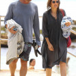 *PREMIUM-EXCLUSIVE* Actor Simon Baker pictured going for a swim at Bronte Beach in Sydney.