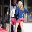 *EXCLUSIVE* Dolph Lundgren and Emma Krokdal workout at Pro Camp gym in Venice