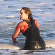 *EXCLUSIVE* Ocean lovers Adam Brody and Leighton Meester enjoy another 'Surf Date' in Malibu!