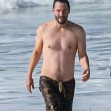 *EXCLUSIVE* Keanu Reeves shows off his very fit bod at 56 as he goes for a swim in Malibu **WEB EMBARGO UNTIL 12:15 PST on January 6, 2021**