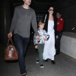 Angelina Jolie arrives at LAX with her brother and Knox Angelina Jolie, James Haven, Knox Jolie-Pitt
