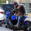 *EXCLUSIVE* Keanu Reeves is complimented on his Arch motorcycle by riders during a cruise in Malibu
