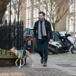 EXCLUSIVE: Kit Harrington pictured walking his dog in Islington , North London