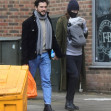 *PREMIUM-EXCLUSIVE* MUST CALL FOR PRICING BEFORE USAGE - Game Of Thrones actor Kit Harington &amp; wife Rose Leslie pictured for the first time out with their newborn baby in London.