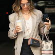 Stylish Jessica Alba arrives at her office