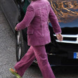 *EXCLUSIVE* An unrecognisable American actor Jared Leto is spotted on the set of the new Ridley Scott movie 'House of Gucci' out in Milan. *WEB MUST CALL FOR PRICING*
