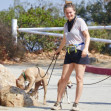 EXCLUSIVE: Alicia Silverstone Takes Her Two Dogs Out for a Hike in Los Angeles.