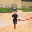 EXCLUSIVE: *NO DAILYMAIL ONLINE* A BALD Christian Bale spotted for the first time in Sydney, jogging at Whale Beach in Sydney's Northern Beaches