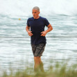 EXCLUSIVE: *NO DAILYMAIL ONLINE* A BALD Christian Bale spotted for the first time in Sydney, jogging at Whale Beach in Sydney's Northern Beaches