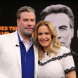John Travolta And Kelly Preston Appear On  Despierta America TV Show In Miami