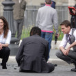 Tom Cruise and Hayley Atwell on a gritty shoot-out scenes for Mission Impossible 7 in Rome set 2