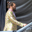 EXCLUSIVE: Jason Momoa and Co-star Marlow Barkley Spotted Filming 'Slumberland' in Toronto, Canada.