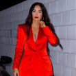 EXCLUSIVE: NO WEB BEFORE 5.50PM BST 17TH MAY 2021-- Megan Fox is Red Hot As She Puts On A Busty Display To Celebrate Her 35th Birthday in Santa Monica with Machine Gun Kelly.