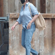 *EXCLUSIVE* Shannen Doherty doubles the denim in Malibu