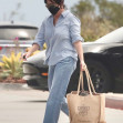 *EXCLUSIVE* Shannen Doherty doubles the denim in Malibu