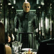 USA. Keanu Reeves , Laurence Fishburne and Carrie-Anne Moss in a scene from the ©Warner Bros film : The Matrix Reloaded (2003).Plot: Neo and his allies race against time before the machines discover the city of Zion and destroy it. While seeking the trut