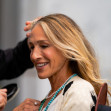 Sarah Jessica Parker and Cynthia Nixon are Spotted on the Set of Sex and the City Reboot in New York City.
