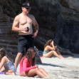 *EXCLUSIVE* Matt Damon enjoys a day at the beach with his wife and kids