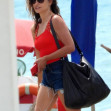 *PREMIUM-EXCLUSIVE* MUST CALL FOR PRICING BEFORE USAGE -  Hollywood's Spanish Actress Penelope Cruz enjoys a day out on the beach with her children on holiday in Fregene, Italy.