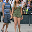 EXCLUSIVE: "In The Heights" Starlet Leslie Grace Seen Filming Scene In NY Heatwave