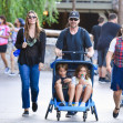 EXCLUSIVE: Christian Bale and his wife Sibi Blazic take their kids out on a fun day at Disneyland