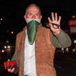 *EXCLUSIVE* Michael Keaton leaves dinner with his girlfriend at Giorgio Baldi in Santa Monica