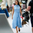 Mila Kunis in three different wardrobe for 'Luckiest Girl Alive' in New York