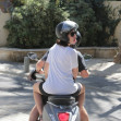 EXCLUSIVE: Gal Gadot And Yaron Varsano Ride A Motor Scooter In Tel Aviv