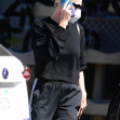 *EXCLUSIVE* Charlize Theron gets busy on the phone after lunch in LA
