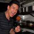 Saved by the Bell Actor, Mario Lopez and wife Courtney Lopez dine at World Famous Cafe Martorano