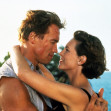 True Lies is a 1994 American action comedy thriller film written, directed and co-produced by James Cameron. It stars Arnold Schwarzenegger, Jamie Lee Curtis, Tom Arnold, Art Malik, Tia Carrere, Bill Paxton, Eliza Dushku, Grant Heslov and Charlton Heston.