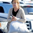 Dallas icon Linda Gray, 81, is photographed in public for the first time in three years as she runs errands near her home in Valencia, California.
