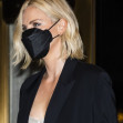 Charlize Theron is Pictured Stepping Out in New York City.