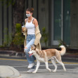 EXCLUSIVE: Camila Morrone Heads Out to Walk Her Husky in Los Angeles