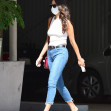 EXCLUSIVE: Eiza Gonzalez goes braless during a visit to a medical building