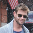 Chris Hemsworth and Elsa Pataky step out in the snow in the "Big Apple"
