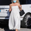 *EXCLUSIVE* Pamela Anderson goes out for a Blue Bottle Coffee in Malibu