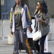 Samuel L. Jackson and daughter Zoe go to the Christmas Day Laker Game Samuel L. Jackson