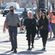 Hugh Jackman and his girls stop for lunch at Bar Pitti
