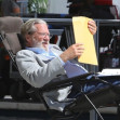 *EXCLUSIVE* Jeff Bridges gets into character on the set of upcoming FX thriller 'The Old Man' in DTLA